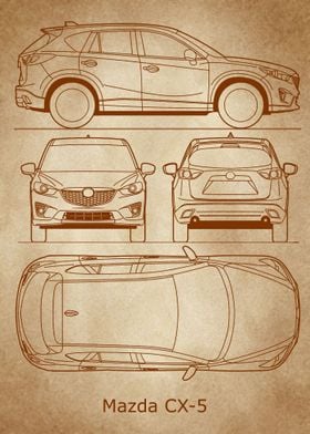 Mazda CX5 Blueprint  old 