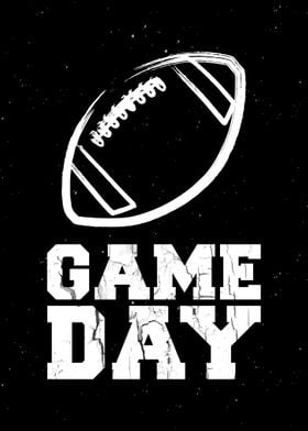 Game Day Football Wall Art