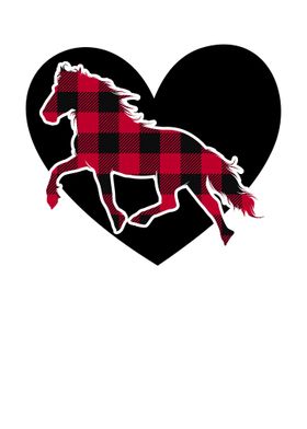 Plaid Horse Heart