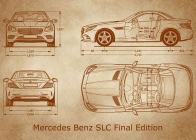 Mercedes Benz SLC old 