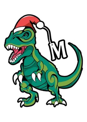 Dinosaur With Letter M