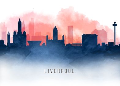 Liverpool Blue Red Skyline