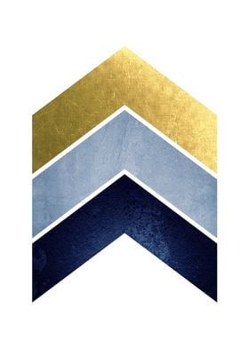 Navy Gold Chevrons