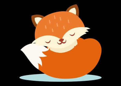 Fox Foxes Sleep Sleeping W