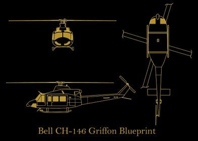 Bell CH146 Griffon gold