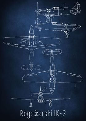 Rogozarski IK3 Blueprint