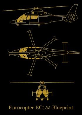 Eurocopter EC155 Blueprint