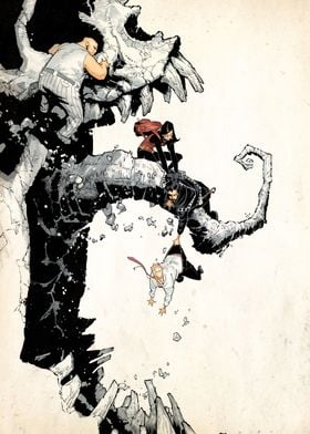 Displate - Poster en Métal - Monté sur Aimant - Marvel - Dr Strange  Multiverse of Madness - Scarlet Witch character - Taille M - 32x45cm - Matt  : : Cuisine et Maison