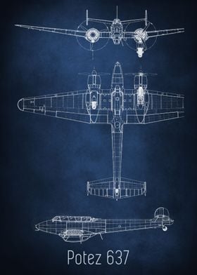 Potez 637 Blueprint