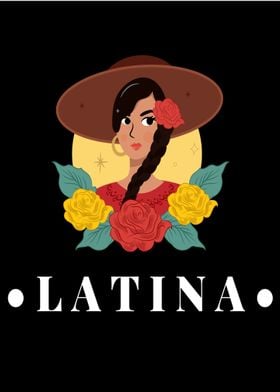 Latina Cartoon Character