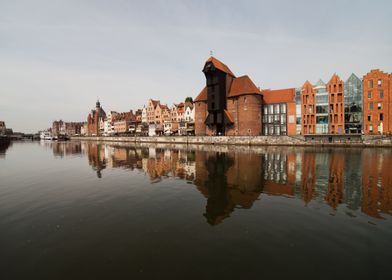 Gdansk Old Town River View