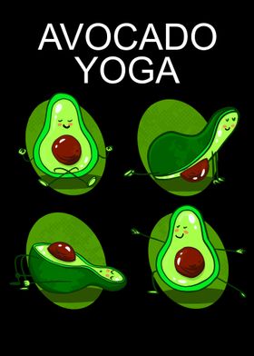 Funny Avocado Yoga