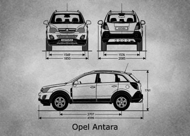 Opel Antara 2007 gray old