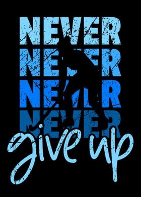 Field Hockey Never give up' Poster by KalliDesignShop | Displate