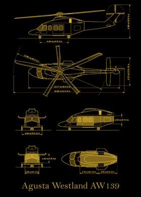 Agusta Westland AW139 gold