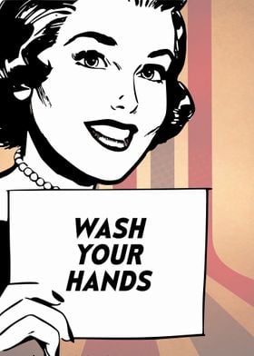 WASH YOUR HANDS HOUSEWIFE