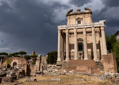 Temple and Church in Rome