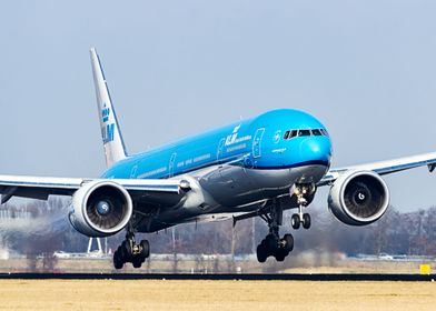 KLM 777 airplane