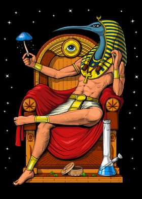 Psychedelic God Thoth