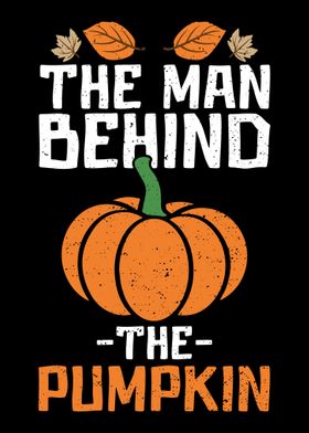The Man Behind The Pumpkin Poster By Designsbyjnk5 Displate