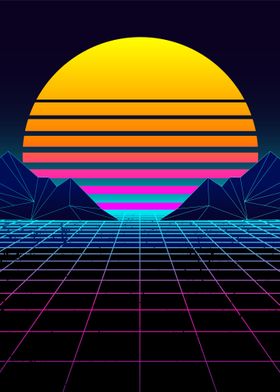 Futuristic Neon Sunset