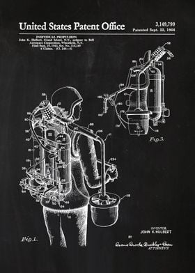 47 Jet Pack Patent Print 