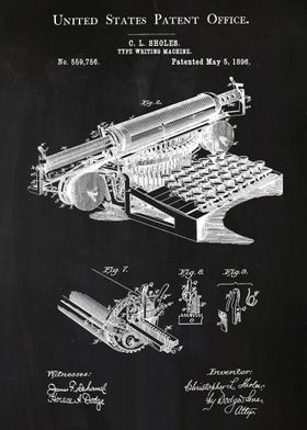 54 Typewriter Patent