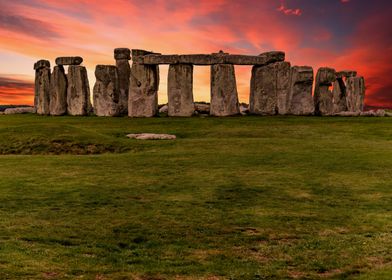 Stonehenge during sunset