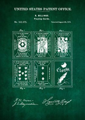 22 Playing Cards Patent