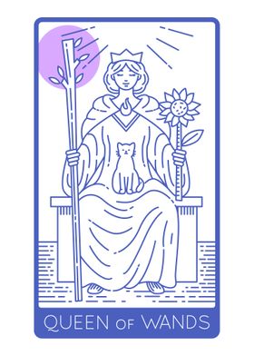 Tarot Card Queen of Wands