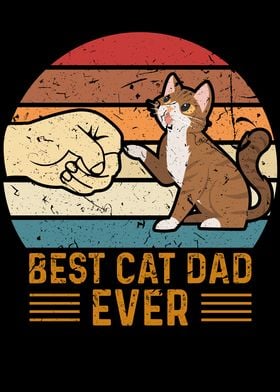 Best Cat Dad Ever Funny 