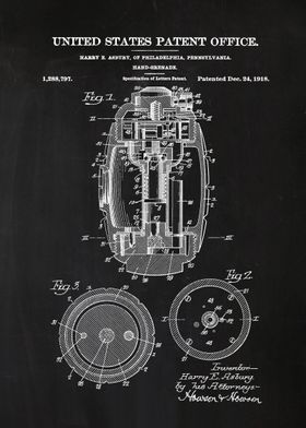 34 Hand Grenade Patent  