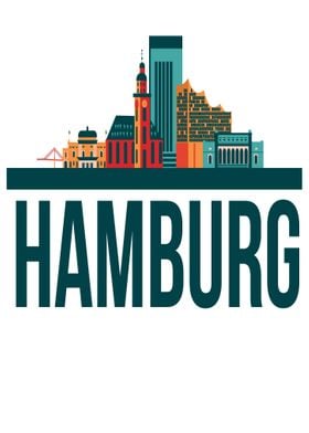 Hamburg Germany Skyline