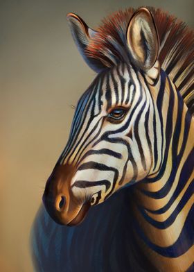  Portrait of a zebra