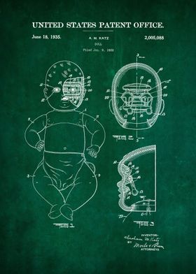 34 Doll Patent Poster 193