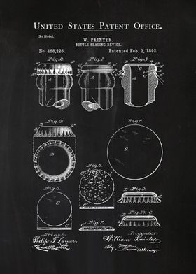 69 Bottle Cap Patent Prin