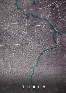 Turin City Map