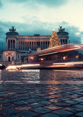 Winter Piazza Venezia Rome