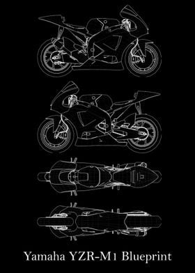 Yamaha YZRM1 Blueprint  