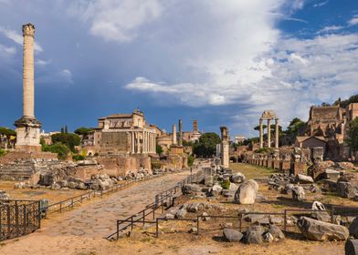 Roman Forum Ruins in Rome