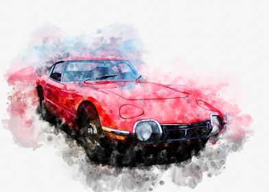 Toyota 2000 GT Red