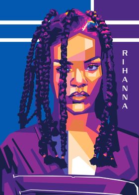 Rihanna wpap popart