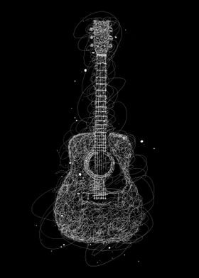 guitar acoustic scribbles