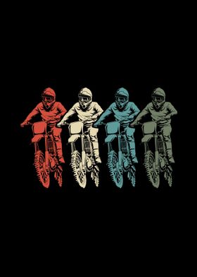 Motocross Dirt Bike Retro