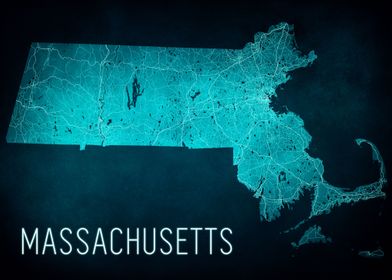 Massachusetts State Map