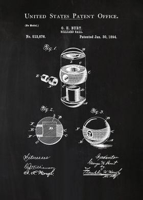 50 Billiard Ball Patent 1