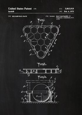46 Billiard Ball Rack Pat
