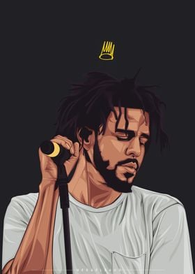 J Cole Vector Art