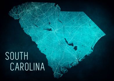 South Carolina State Map