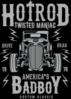 Hotrod Maniac Car Logo